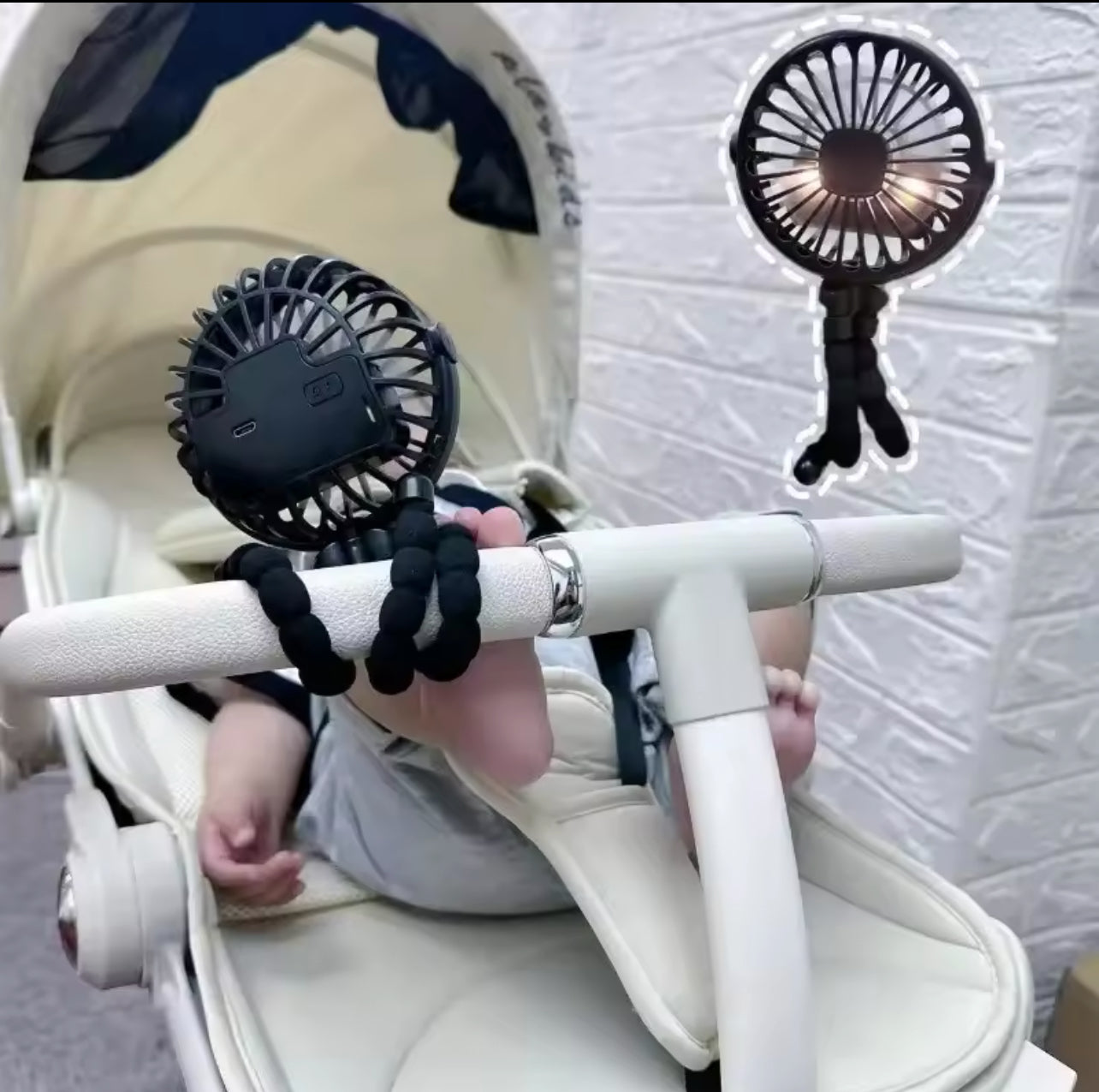 Rechargeable Octopus Pram Fan