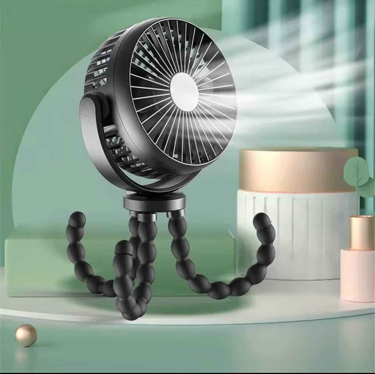 Rechargeable Octopus Pram Fan